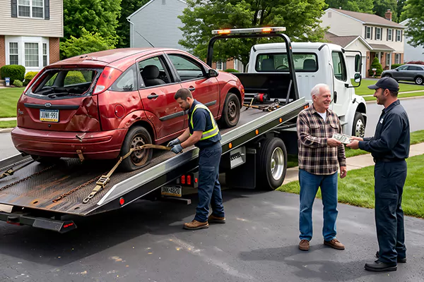 Salvage Car Pick Up in Detroit, MI