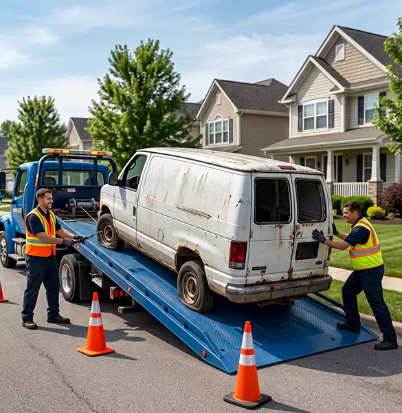 Trusted junk van removal service in Detroit, MI