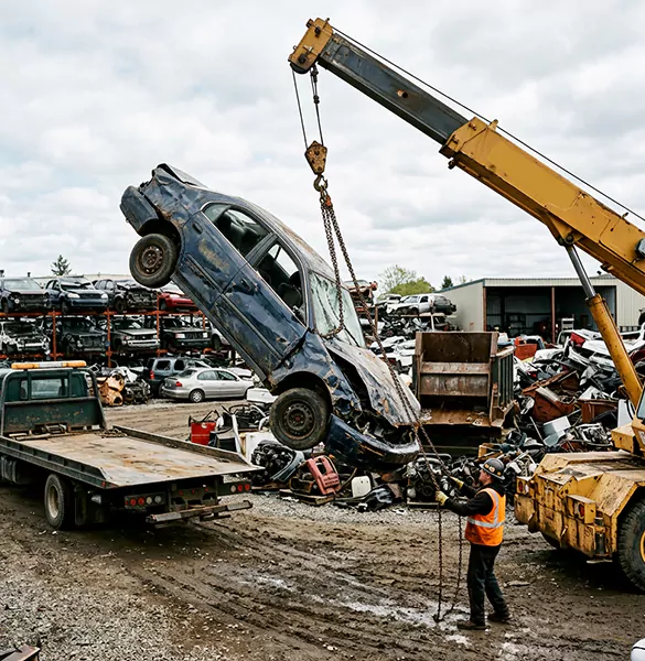 Trusted salvage car removal service in Detroit, MI