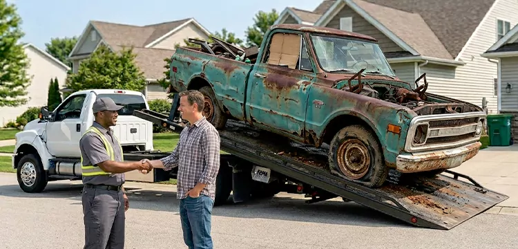 Non-Running Junk Truck Removal in Detroit