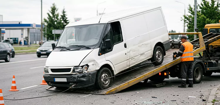 Damaged Van Removal in Detroit