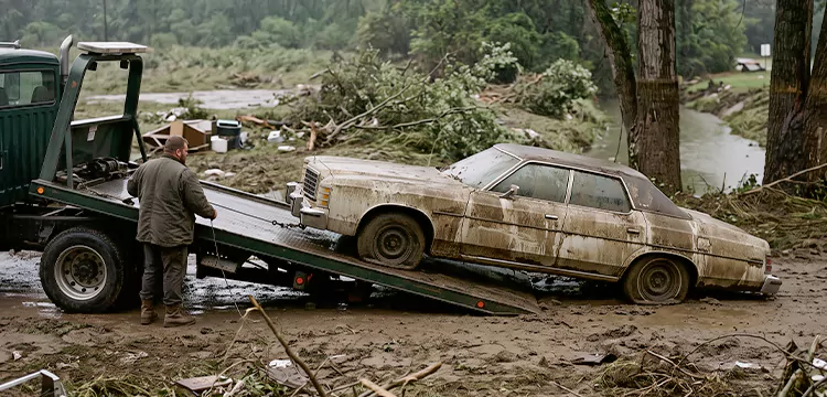 Flood-Damaged Junk Car Disposal in Detroit